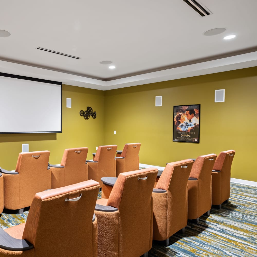 Onsite theater at Anthology of Mason in Mason, Ohio