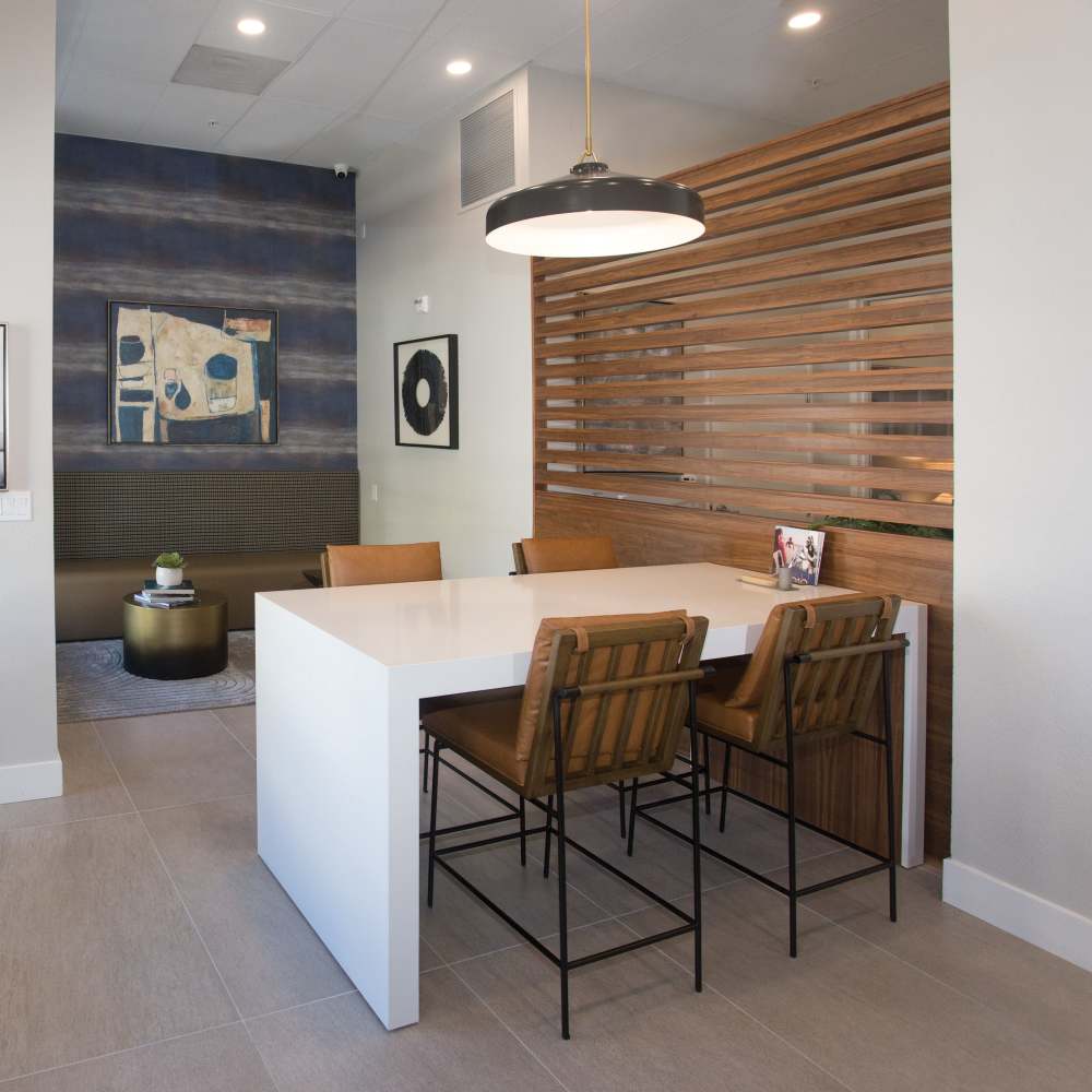 Apartment common area at 1010 Pacific in Santa Cruz, California