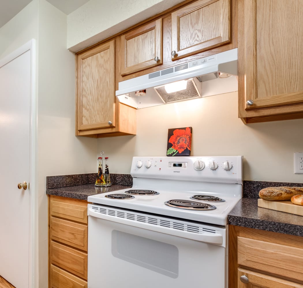 Lovely kitchen at Villages of Lake Boone Trail in Raleigh, North Carolina