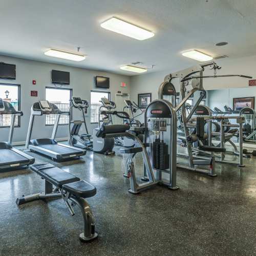 fitness center at Forster Hills in Oceanside, California