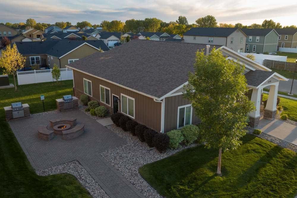 Bird's eye view of a building at Regency Apartment Homes in Williston, North Dakota