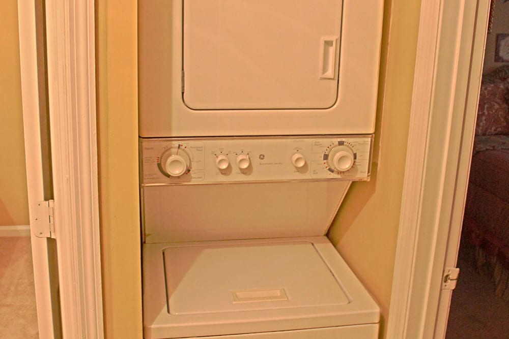 In-home washer and dryer at Northcreek in Phenix City, Alabama