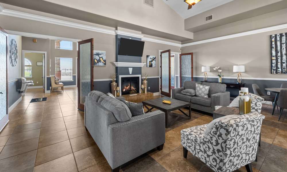Spacious clubhouse at Las Torres Apartments in El Paso, Texas