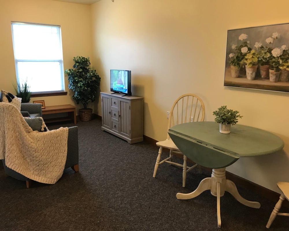 Open floor plan apartment at Prairie Hills Des Moines in Des Moines, Iowa.