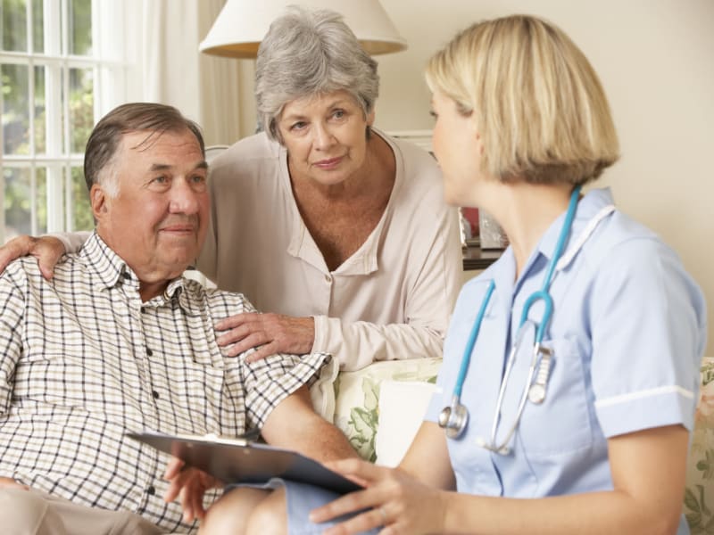 Resident going over their care plan at Ingleside Communities in Mount Horeb, Wisconsin