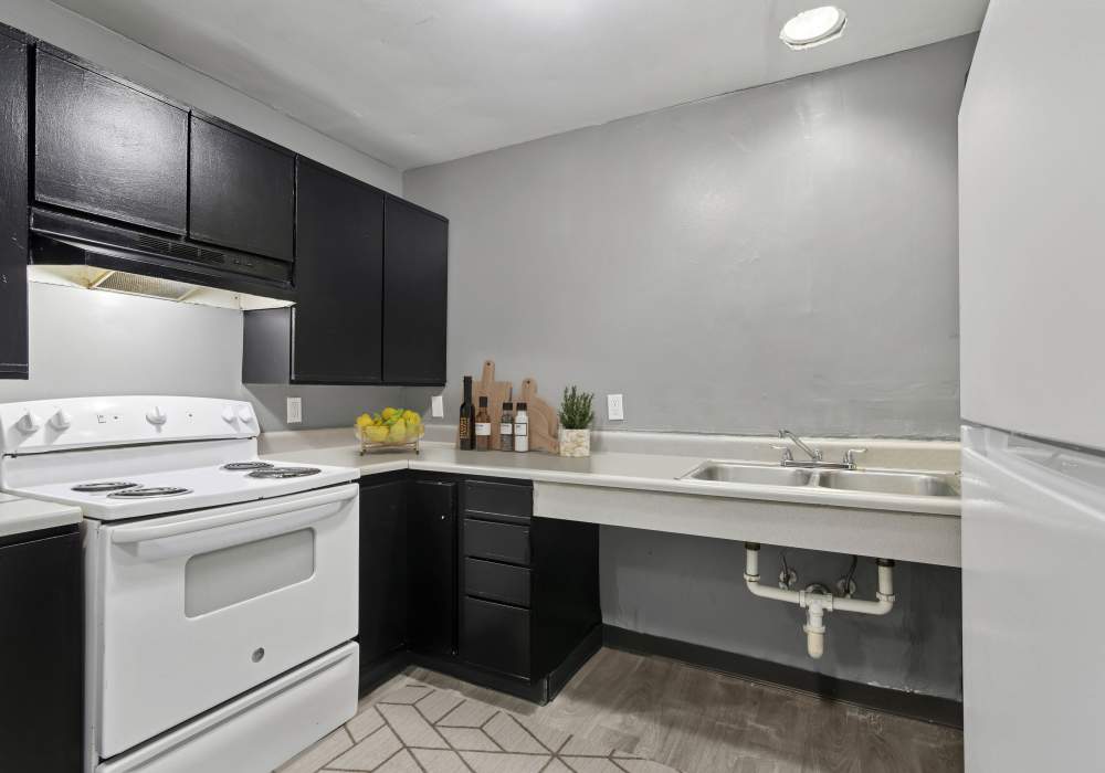 Kitchen at Elmore Apartments in Cincinnati, Ohio