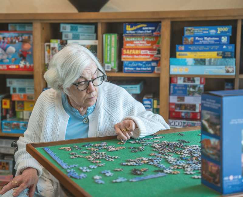 Outdoor activity at York Gardens in Edina, Minnesota