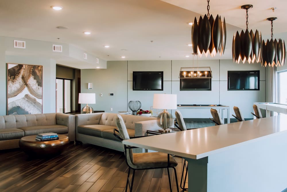Community center with kitchen at Terra at University North Park in Norman, Oklahoma