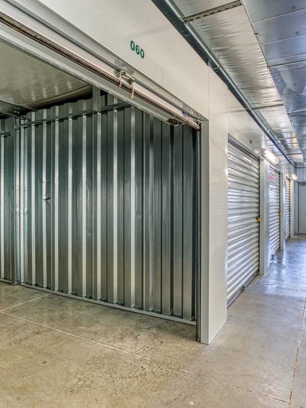 Inside of a climate-controlled unit in Spring, Texas at Devon Self Storage