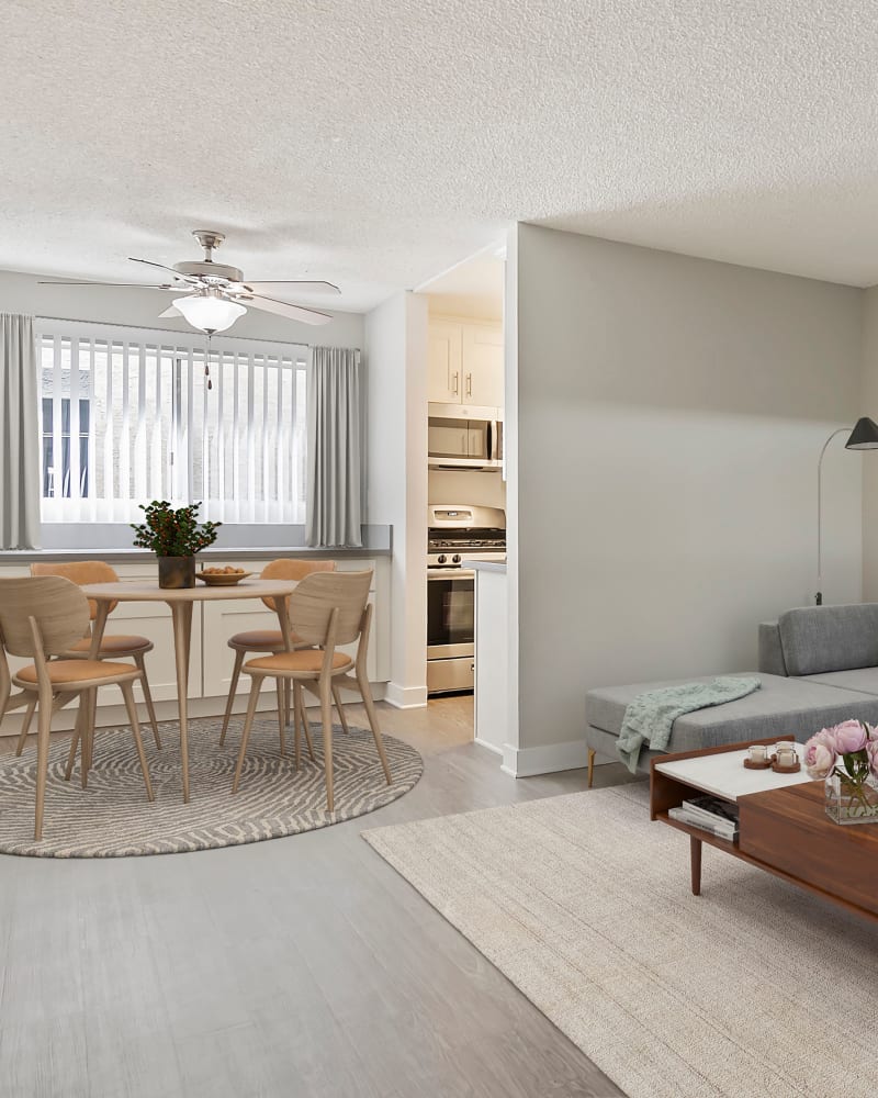 Spacious model apartment at Kaitlin Court, Los Angeles, California