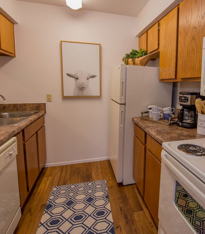Kitchen at Windsail Apartments in Tulsa, Oklahoma