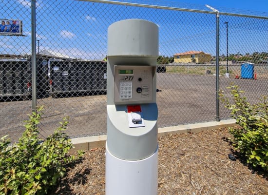 Secure keypad entry to A-1 Self Storage in San Diego, California