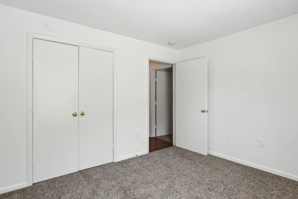 Bedroom with closet room at Monmouth Woods in King George,Virginia