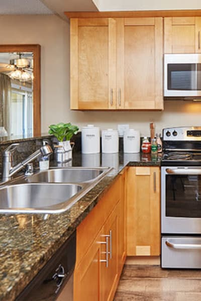 Model kitchen at Reserve at Chino Hills, Chino Hills, California