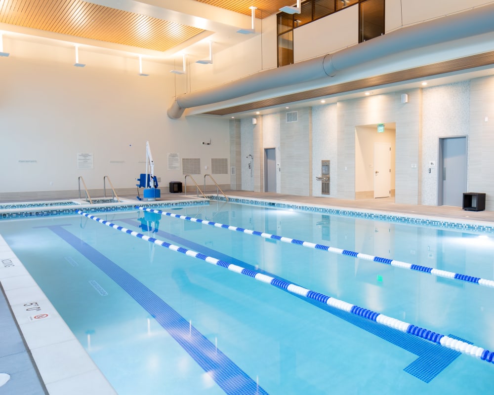 The fitness club pool at Touchmark at All Saints in Sioux Falls, South Dakota