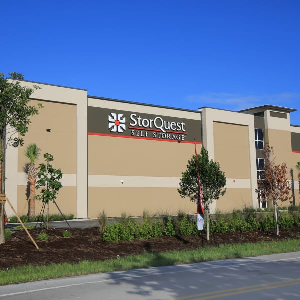 Exterior of StorQuest Self Storage in Indio, California