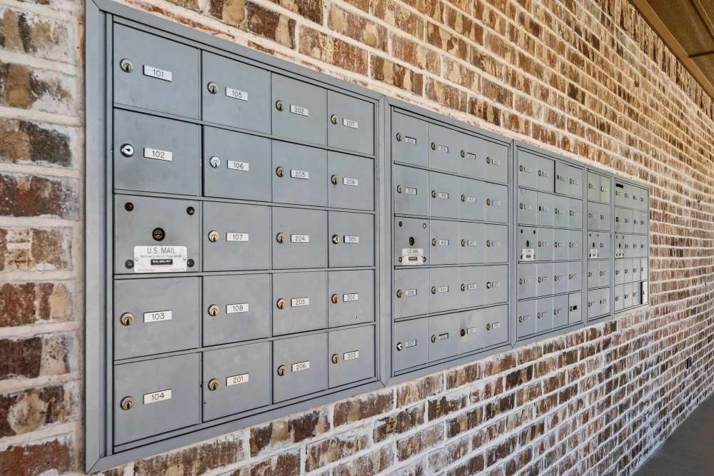 Mail boxes at Stonegate in Hallsville,Texas