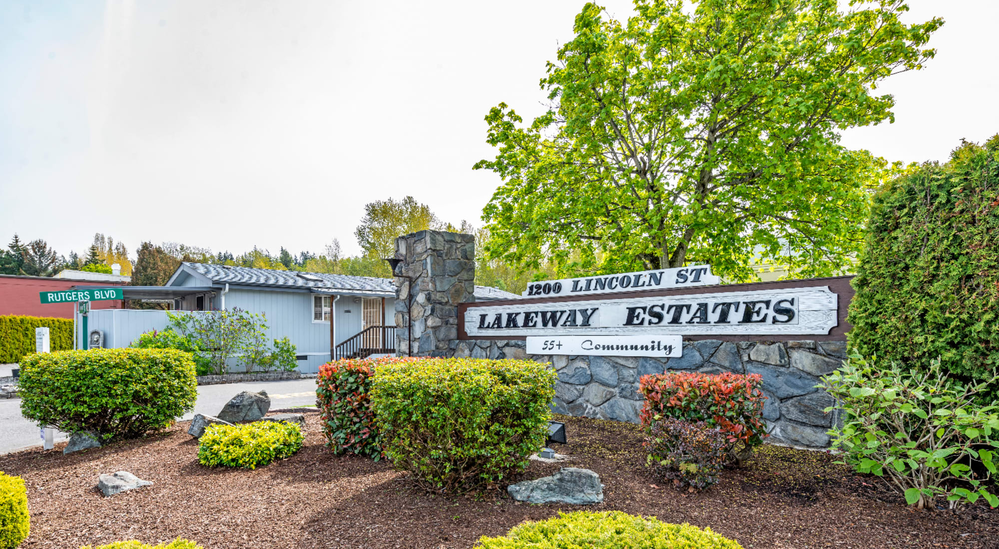 Mobile homes at Lakeway Estates in Bellingham, Washington