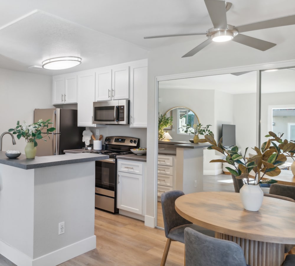 Open concept living area at Haven Poway in Poway, California