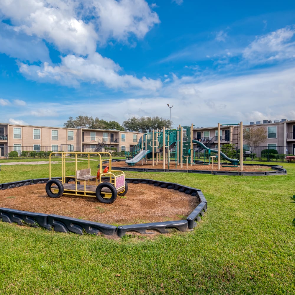 Family playground at Kingswood Village Apartments in Houston, Texas