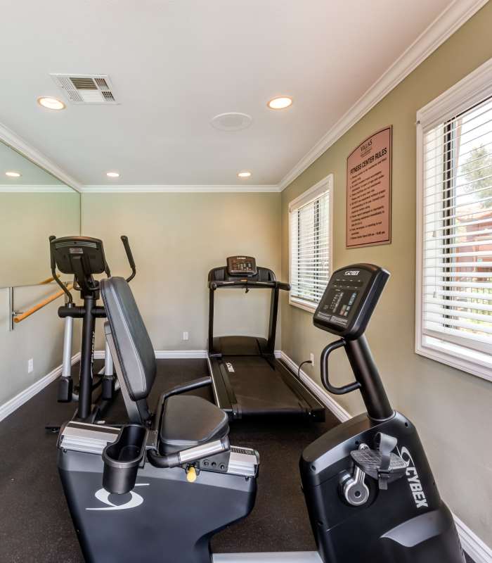 Fitness center at The Villas at Rowland Heights in Rowland Heights, California