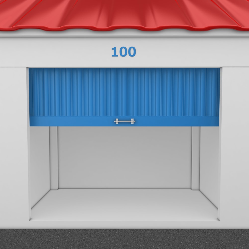 Open unit at Fort Self Storage in Los Angeles, California