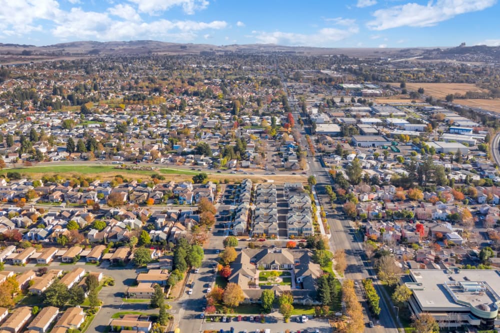 Aerial at MuirWoods Memory Care in Petaluma, California