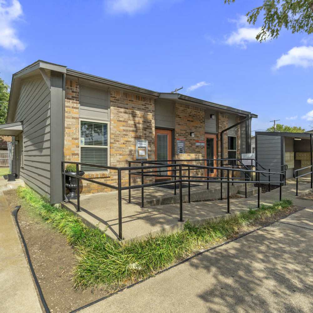 Leasing center at Cleburne Plaza in Cleburne, Texas