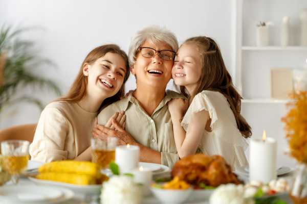 Senior woman having fun with family at Clearwater at Sonoma Hills in Rohnert Park, California
