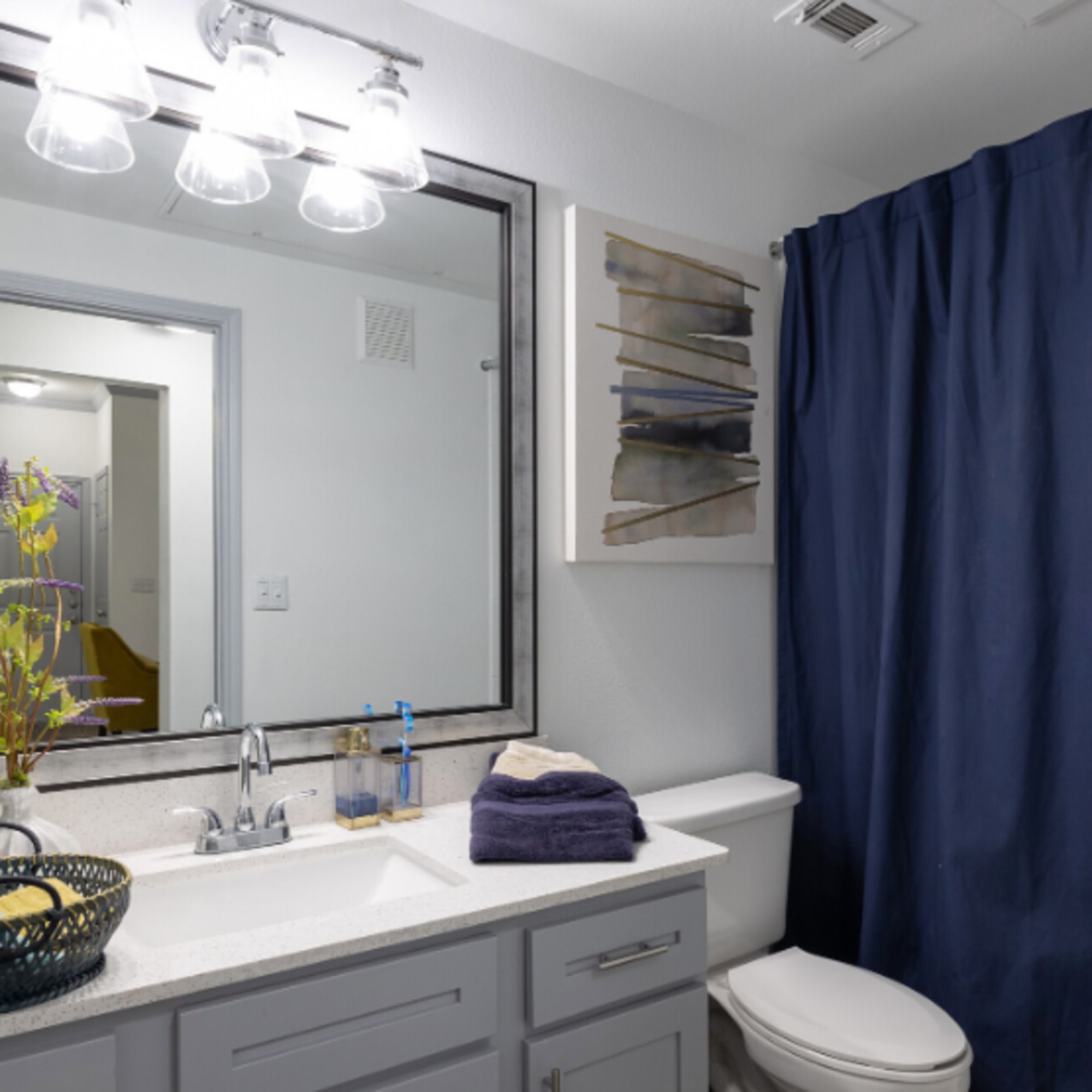 Elegant Bathroom at Legacy at Cypress in Cypress, Texas