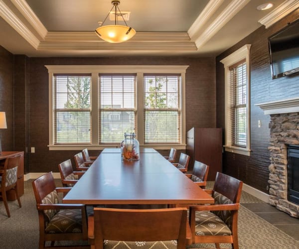 Clubhouse's banquet room at Preserve at Autumn Ridge in Watertown, NY