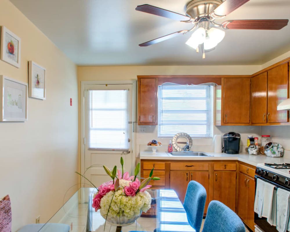 Eat in kitchen at Brookview Manor Apartments in Stratford, New Jersey