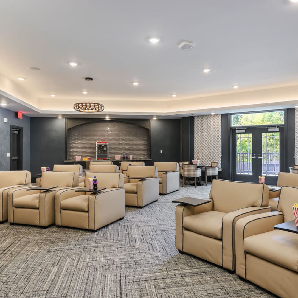 Onsite theater at Anthology of Anderson Township in Cincinnati, Ohio