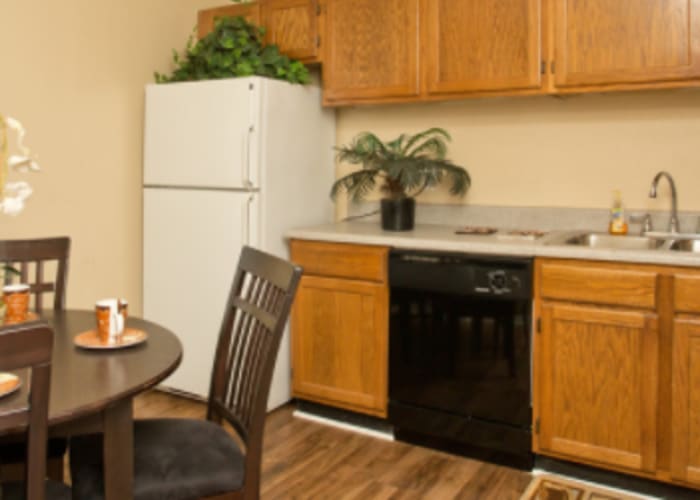Contemporary kitchen appliances at Centerview Terrace in Smyrna, Georgia