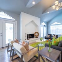 Rendering leasing office and clubhouse at City Crest in San Antonio, Texas