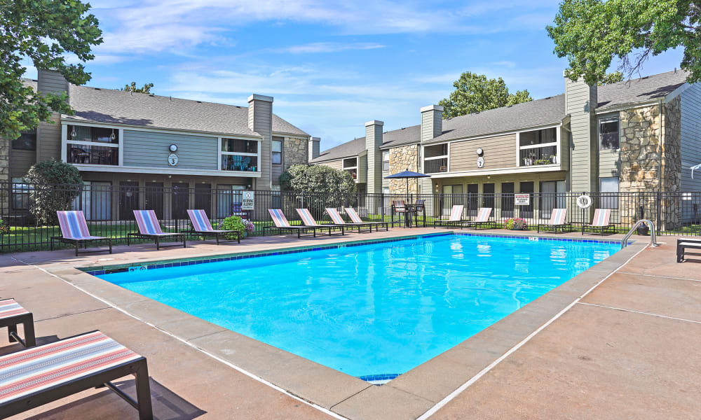 Pool at Raintree Apartments in Wichita, Kansas