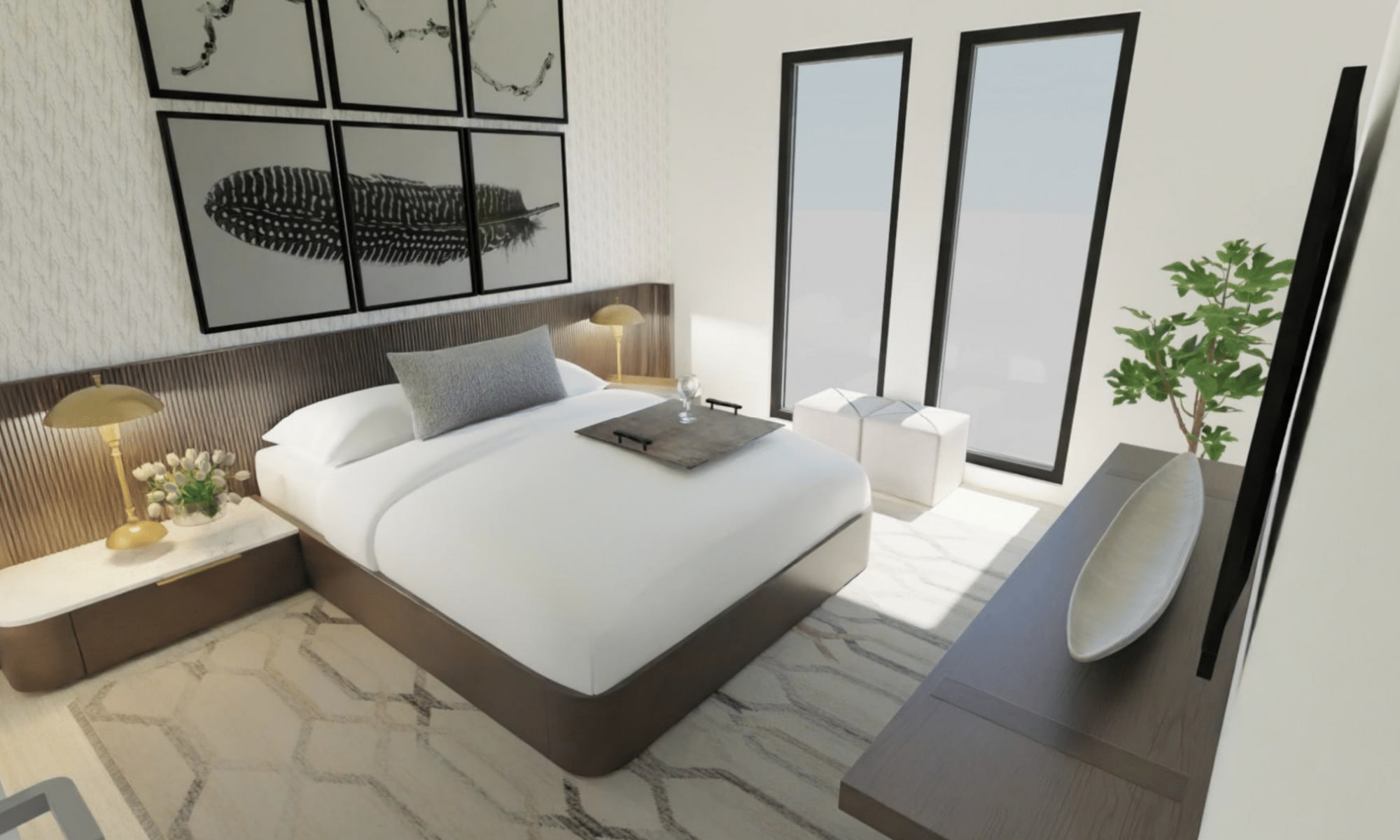 Rendering of Bedroom at Quintana at Cooley Station in Gilbert, Arizona