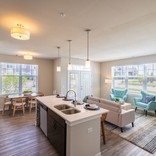 Main Living Area at The Bluffs in Romeoville, Illinois