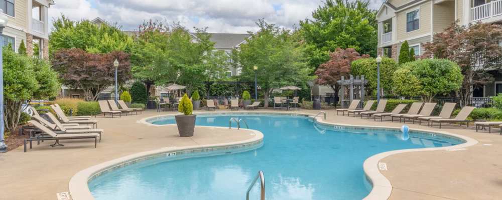 Swimming pool at Crescent Park Commons in Greer, South Carolina