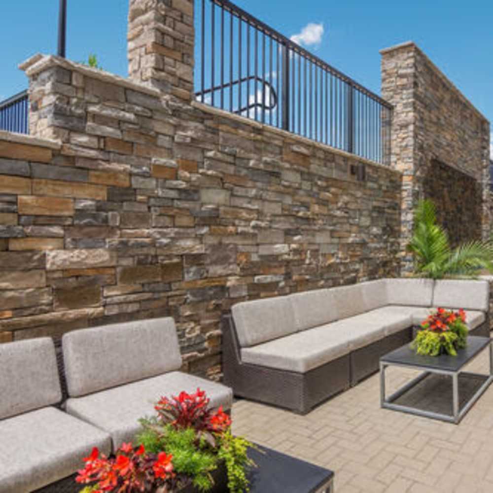 Outdoor common area at The Summit At Old Trail in Crozet, Virginia