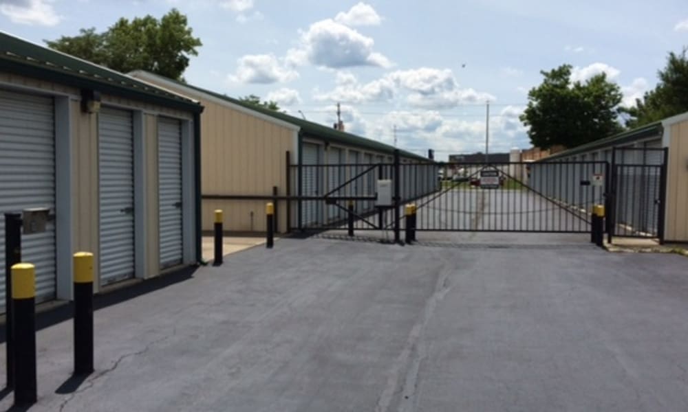 The gate at Wilson Road Storage in Columbus, Ohio