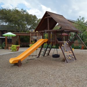 Playground and picnic area at Parkway Villas in Grand Prairie, Texas