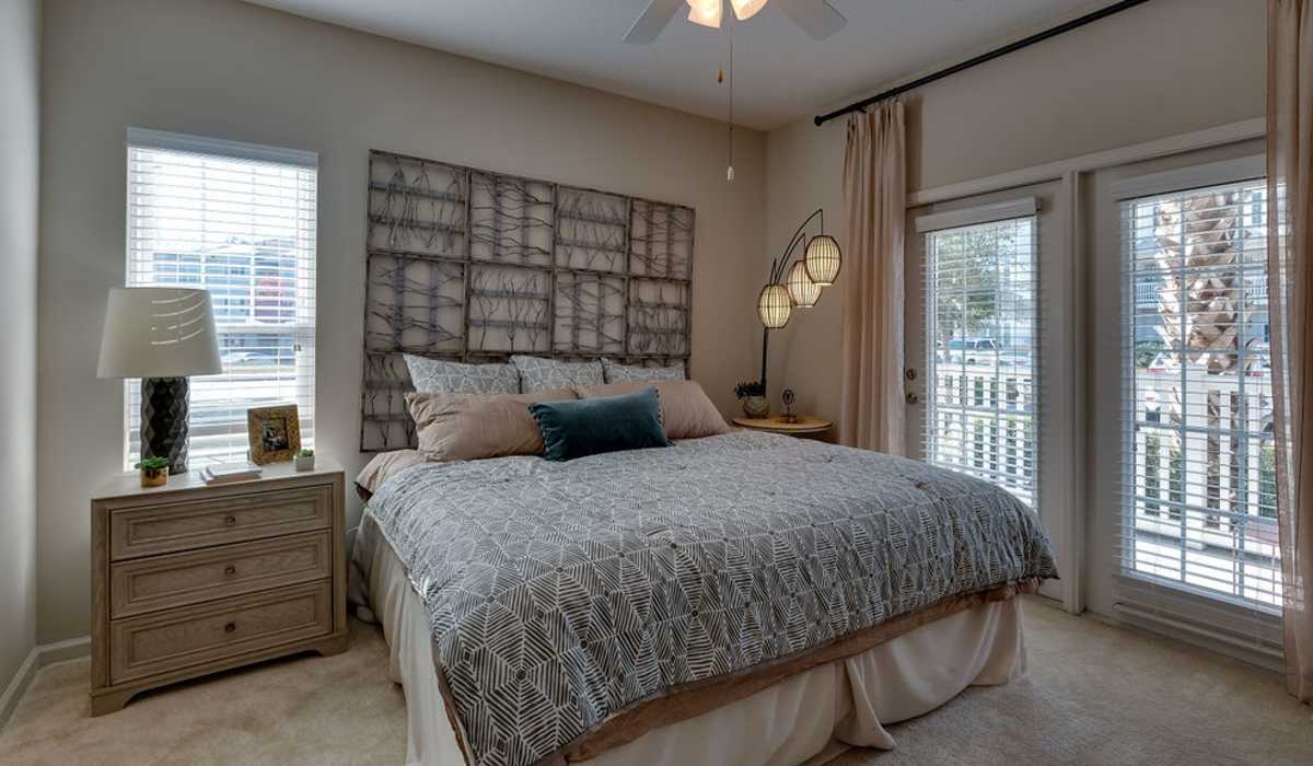 Couch in a comfortable living room at Parc at Broad River in Beaufort, South Carolina