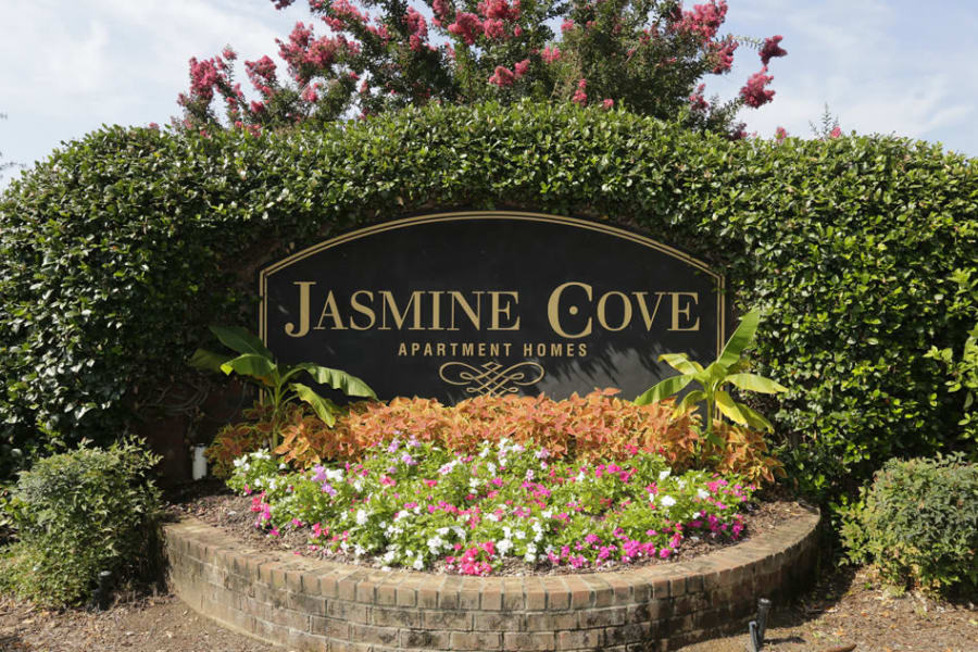 Signage outside of Jasmine Cove in Simpsonville, South Carolina