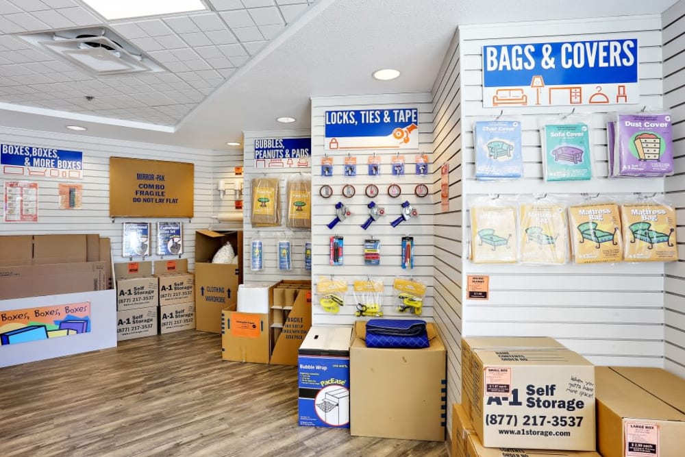 Packing and moving supplies available at A-1 Self Storage in Chula Vista, California