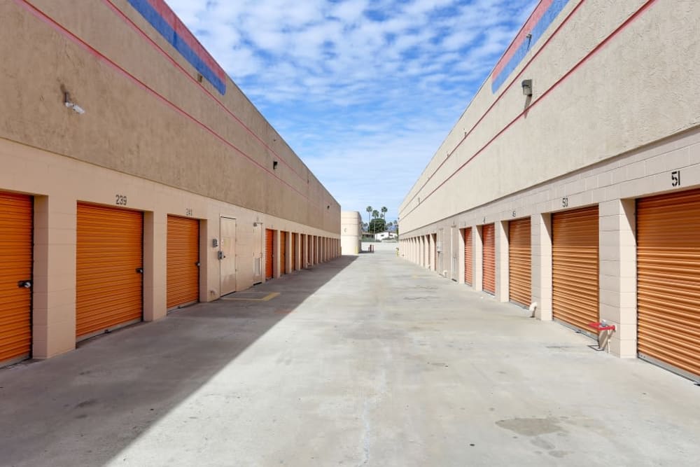 Convenient outdoor storage at A-1 Self Storage in El Cajon, California