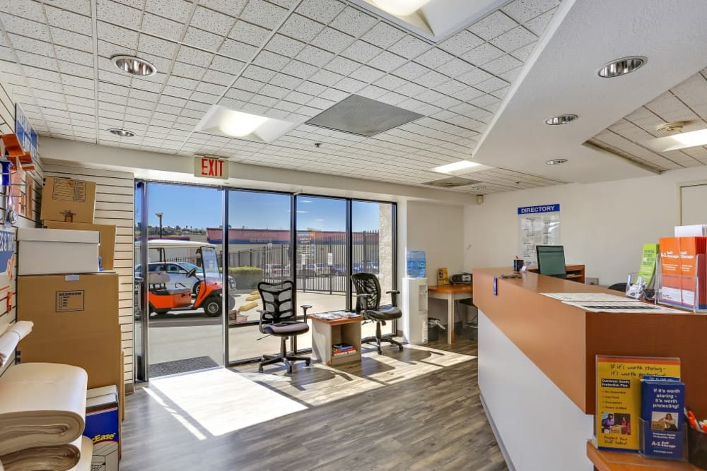 The office at A-1 Self Storage in Oceanside, California