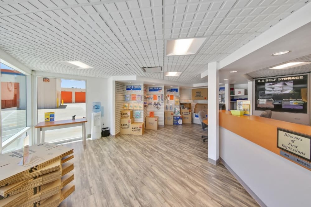 The office at A-1 Self Storage in El Cajon, California