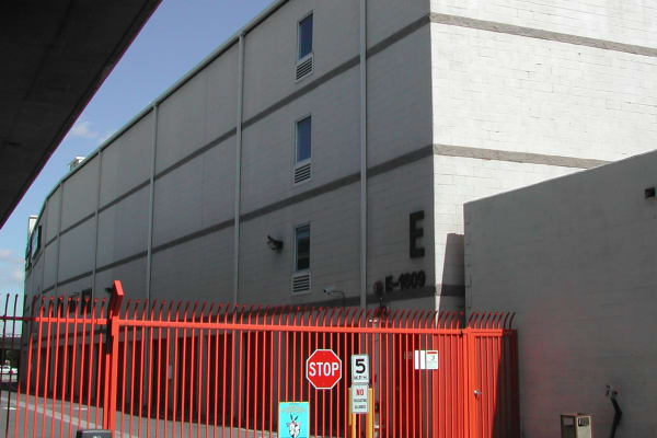 Gated access at Fort Self Storage in Los Angeles, California
