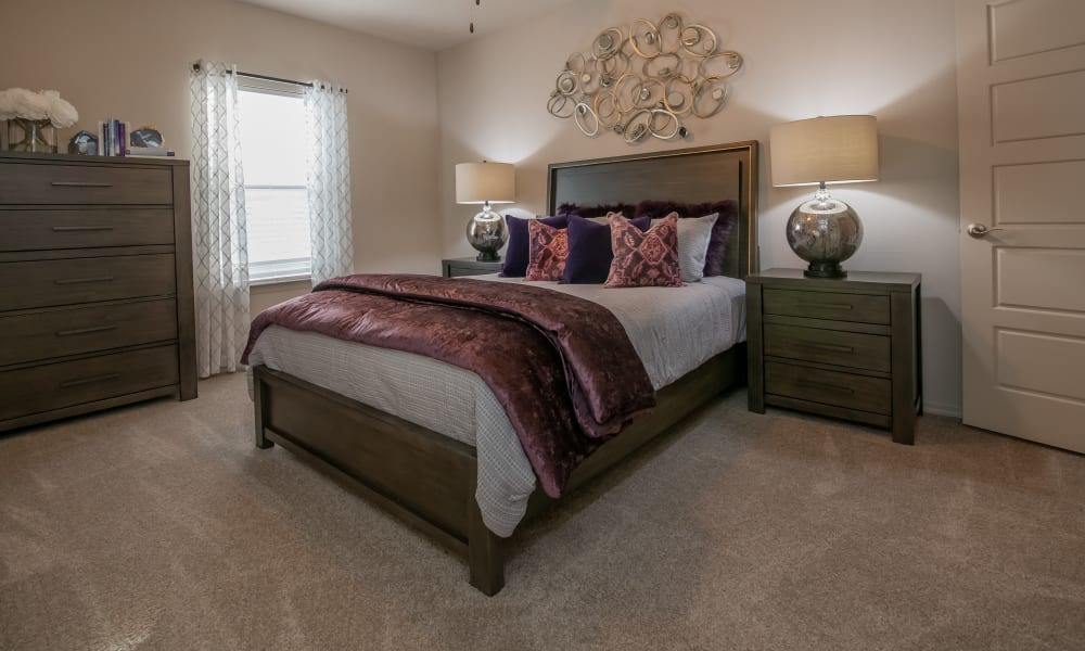 Bedroom at Stonehorse Crossing Apartments in Oklahoma City, Oklahoma